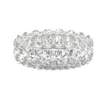 9.00 CTW DEW Oval Moissanite Eternity Band in 14K White Gold