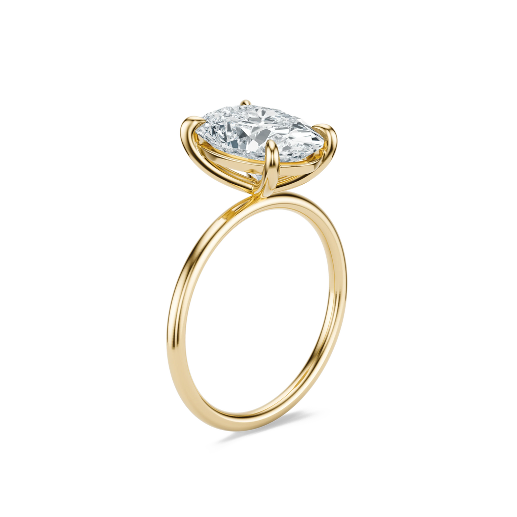 French Pavé Diamond Engagement Ring in 14K Yellow Gold (1 ct. tw.)