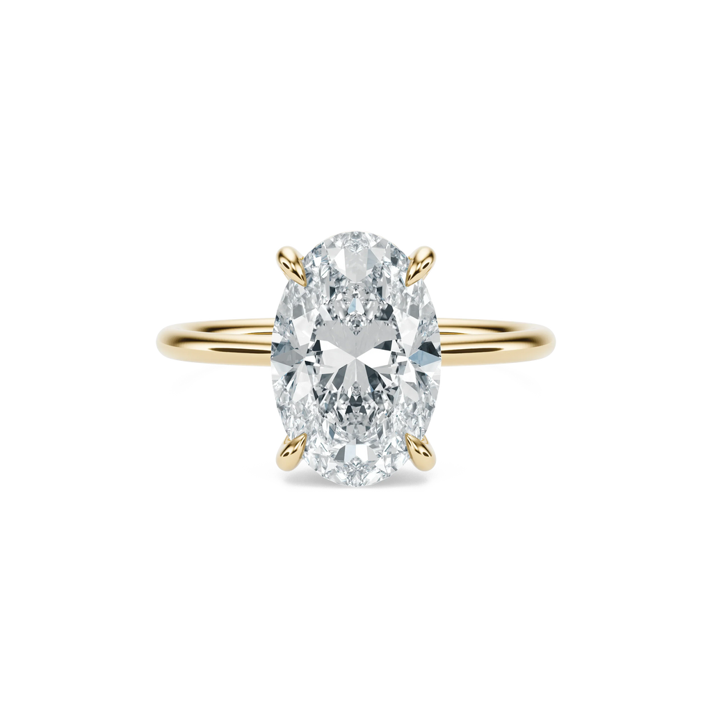 French Pavé Diamond Engagement Ring in 14K Yellow Gold (1 ct. tw.)