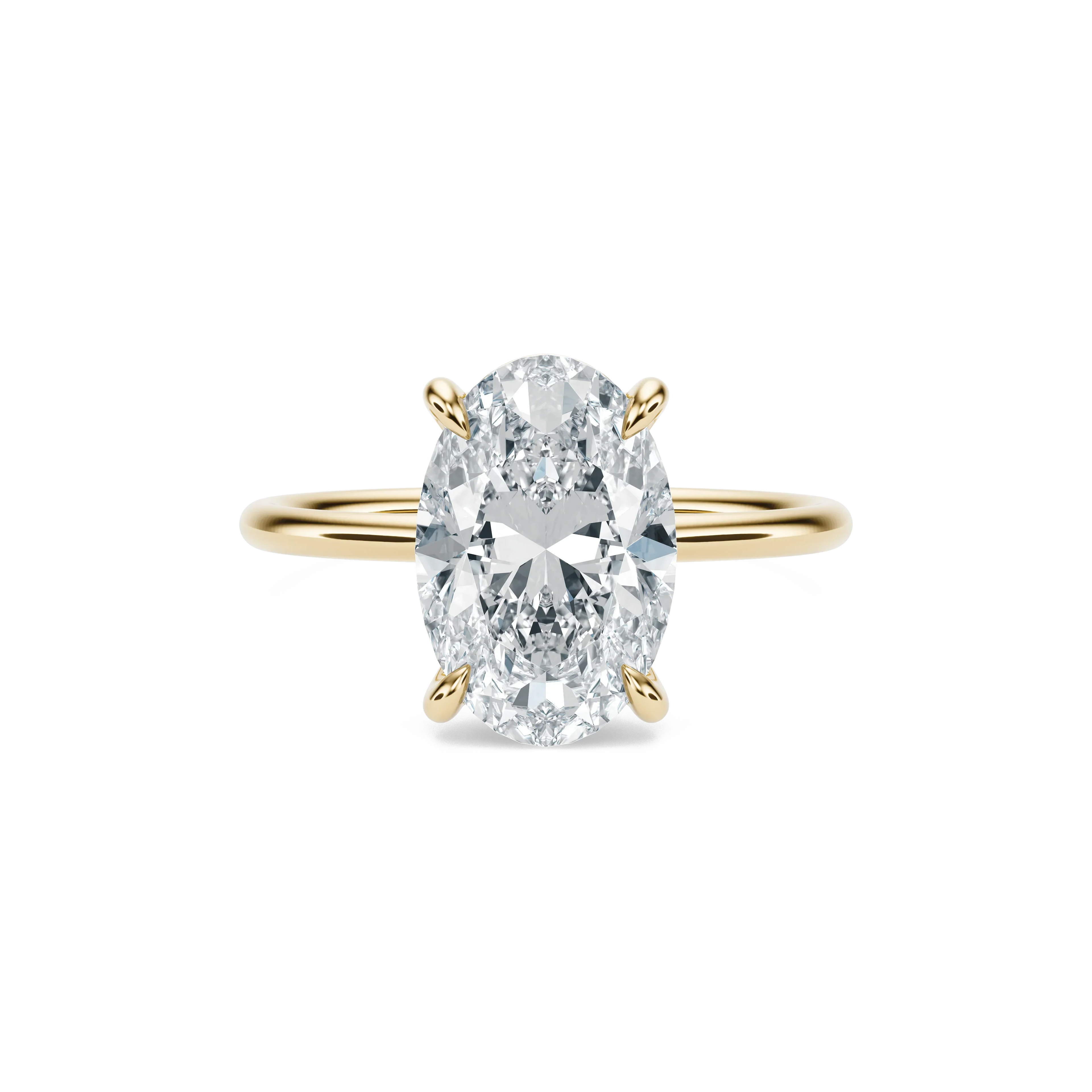 French Pavé Diamond Engagement Ring in 14K Yellow Gold (1 ct. tw.)