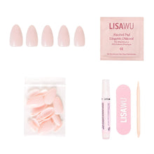 Ballet Pink press-on nails with glossy finish