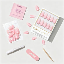 BIG BUNNY ENERGY press-on nails - almond shape, short length