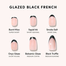 Black Truffle press-on nail design - french tip style detail