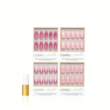 CHRONICALLY PINK press-on nails with glitter finish