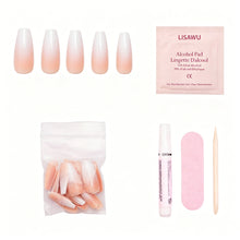 Creme de Nude press-on nails with glossy finish