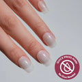 Daydream Veil press-on nails in white shade
