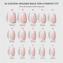 Delicate Touch press-on nails with glossy finish