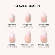 Delicate Touch press-on nail design - ombre style detail