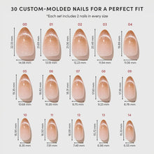 EARNED NOT GIVEN press-on nail design - ombre style detail