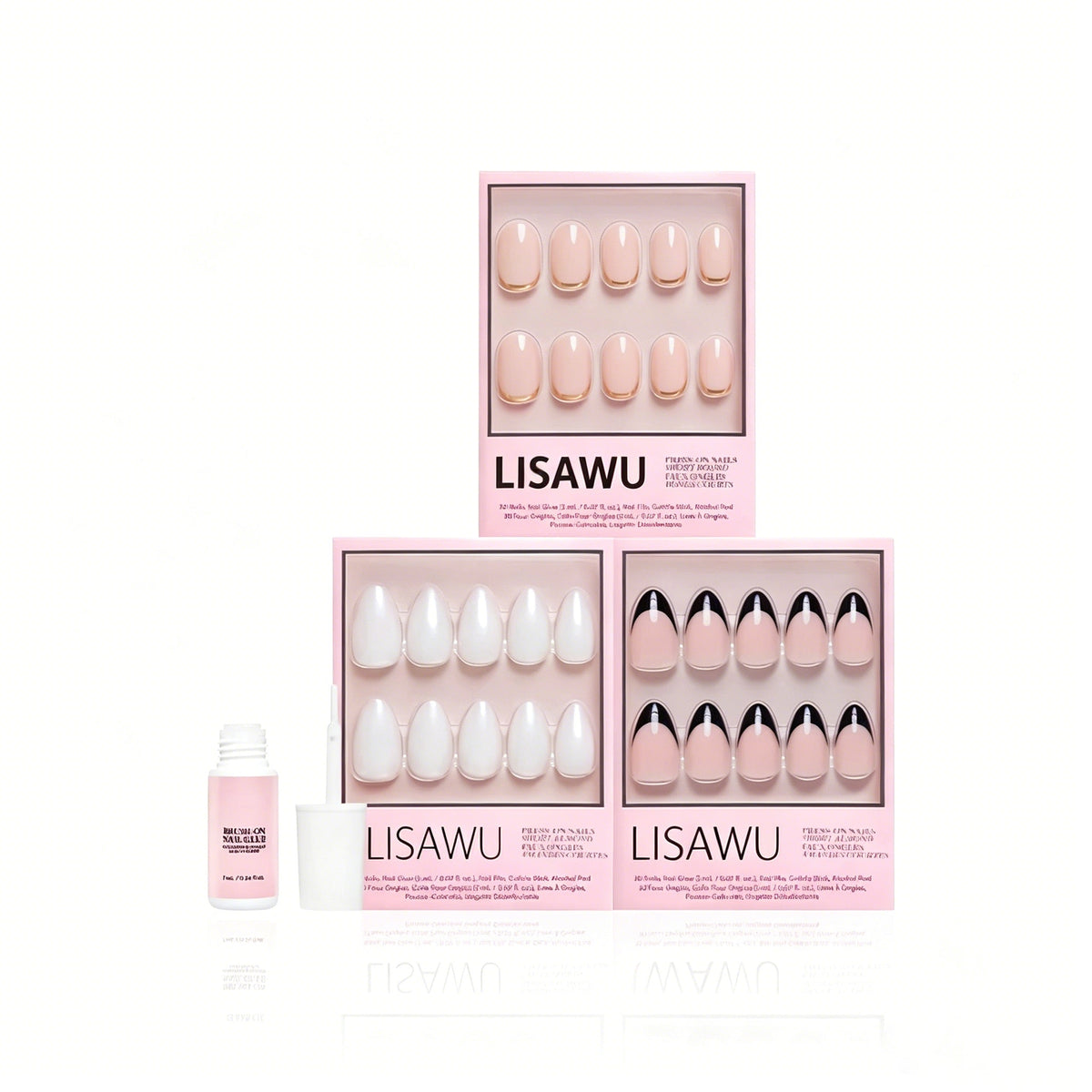 Elevated Everydays press-on nails in white shade