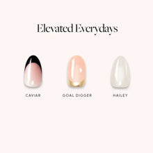 Elevated Everydays press-on nails in black shade