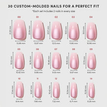 EVERYDAY BEAUTY QUEEN press-on nail design - solid color style detail