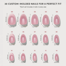 Fairy Dust press-on nail design - velvet style detail
