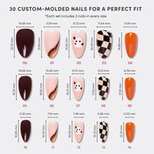 Fall Boo press-on nail design - accent nail style detail