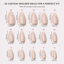 First Dance press-on nail bundle - full set view