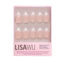French Pearl press-on nails with glossy finish