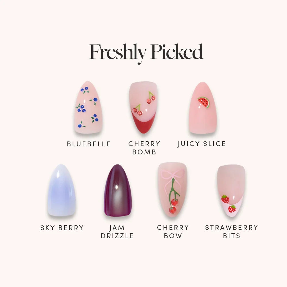 Lisawu Freshly Picked press-on nail bundle style selection