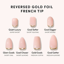 Goal Digger press-on nail design - accent nail style detail