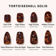 Hidden Fortune press-on nails - round shape, short length
