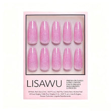 Juicy press-on nails in pink shade