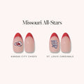 Lisawu Missouri All-Stars press-on nail bundle style selection