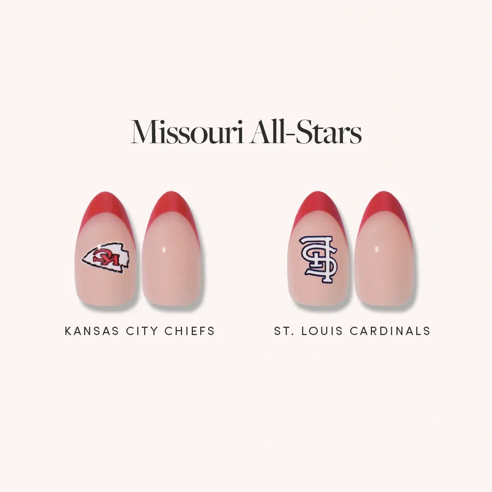 Lisawu Missouri All-Stars press-on nail bundle style selection