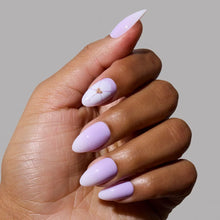 Lilac Reef press-on nails - almond shape, short length