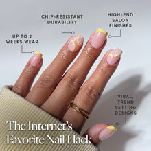 Limonata press-on nail design - accent nail style detail