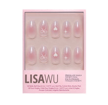 Lovers Knot press-on nails in pink shade