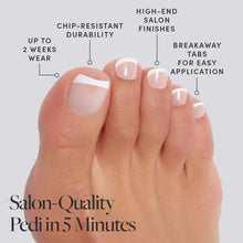 Ma Damn Toenail press-on nail design - french tip style detail