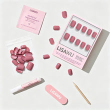 Mauve Cutie press-on nails with glossy finish