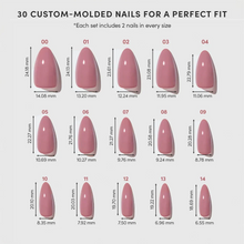 Mauve Wife press-on nail design - solid color style detail