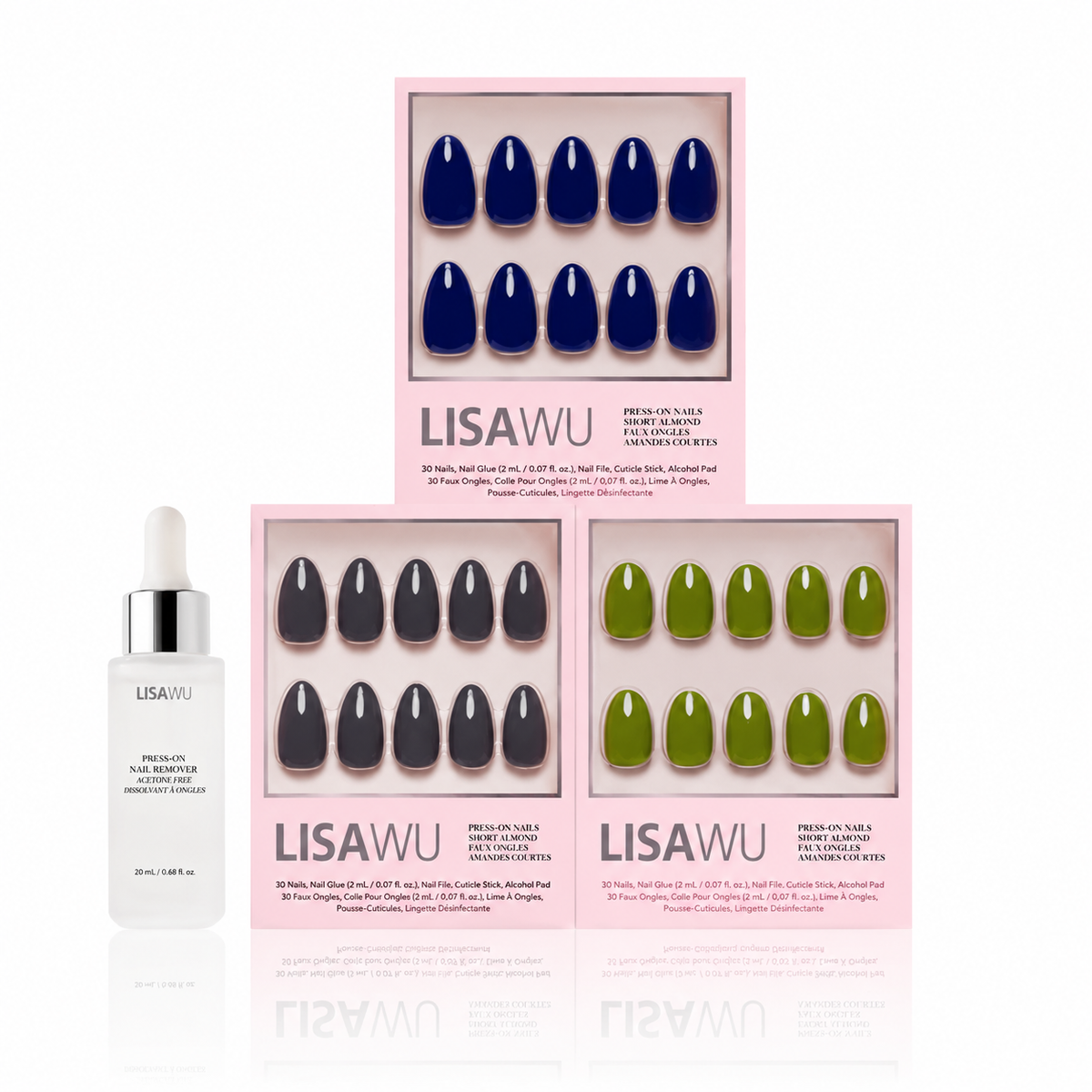Nature Lover press-on nails with glossy finish
