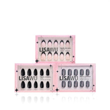 Noir Classics press-on nails in silver shade