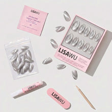 Oslo press-on nail design - solid color style detail
