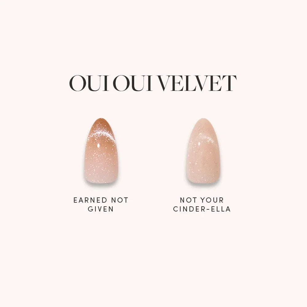 Lisawu OUI OUI VELVET press-on nail bundle style selection