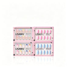 Pastel Princess press-on nails in blue shade