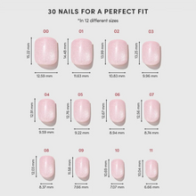 Pink Legacy press-on nail design - solid color style detail