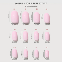 Pink Permission press-on nail bundle - full set view