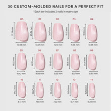 Pink Secret press-on nail design - solid color style detail