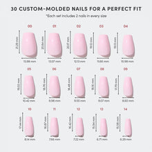 Pink Statement press-on nail bundle - full set view