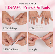 Cloud 9 press-on nails - almond shape, medium length