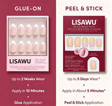 Sherbert press-on nail bundle - full set view
