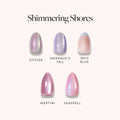 Lisawu Shimmering Shores press-on nail bundle style selection