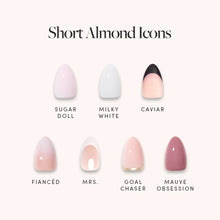 Lisawu Short Almond Icons press-on nail bundle style selection