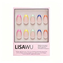 Sprinkles press-on nails in blue shade