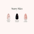 Lisawu Starry Skies press-on nail bundle style selection