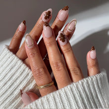 Sunbaked press-on nails in brown shade