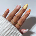 Sunset Tide press-on nails in nude shade