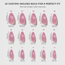 THE BEAUTY BLUEPRINT press-on nail design - velvet style detail